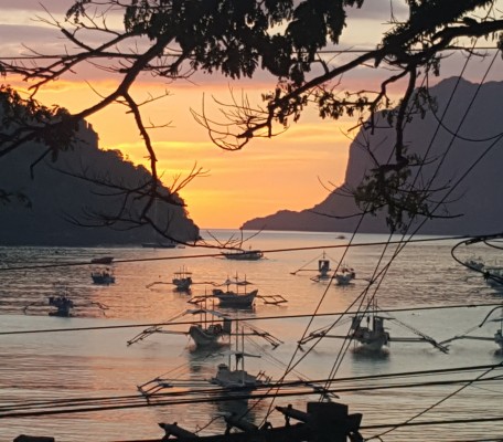 Sunset in El Nido  Philippines from a member resident