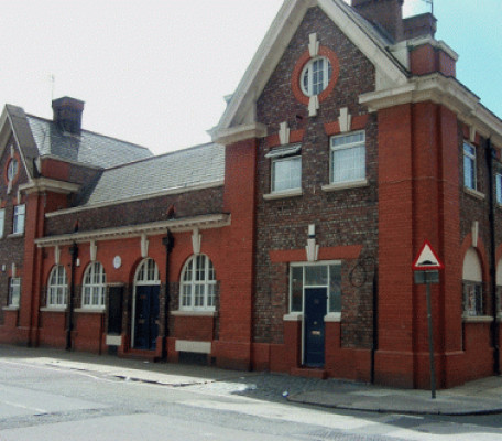 Lawrence Road Police Station in Lawrence Road Liverpool 15. Now a Community Centre called Peel House. Second picture taken in April 2002 by Brenda Neary